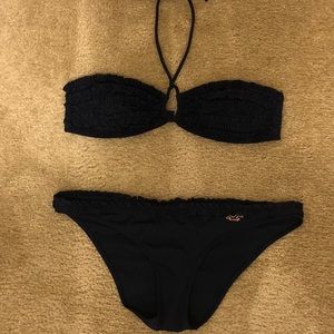 Hollister Navy Blue Bikini- Perfect Condition!